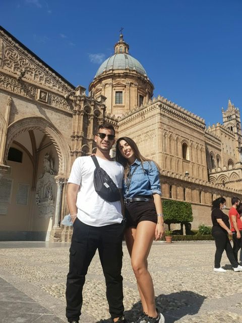 Francesco and Lior at Palermo Cathedral
